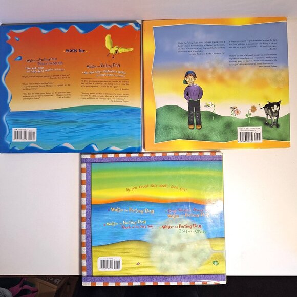3 Walter The Farting Dog Book Lot Goes on a Cruise Banned from the Beach Colman - Picture 2 of 9